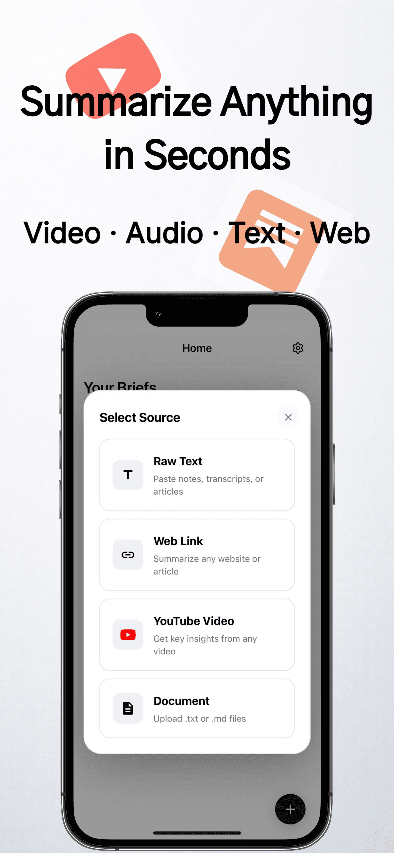 BriefMap app screenshot